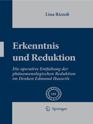 cover image of Erkenntnis und Reduktion